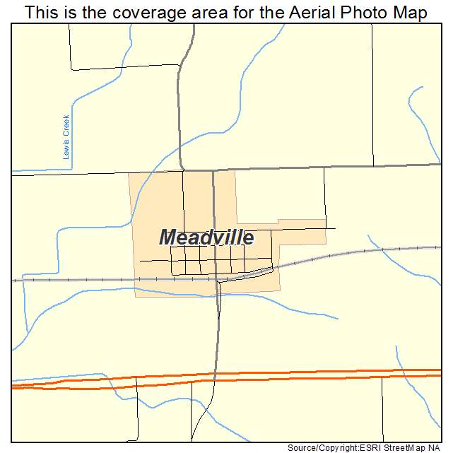 Meadville, MO location map 