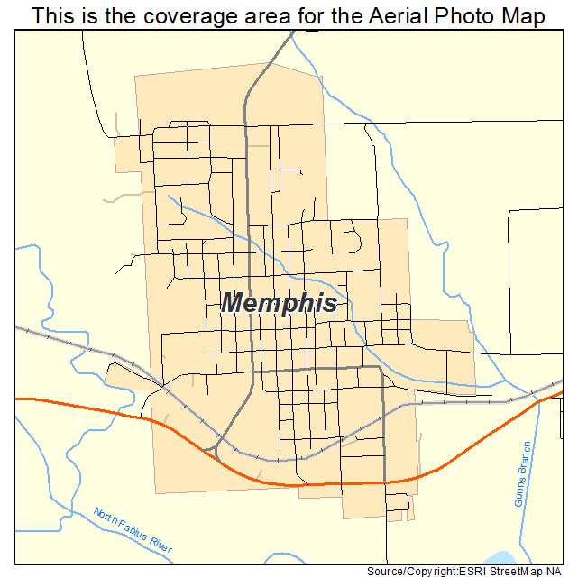 Memphis, MO location map 