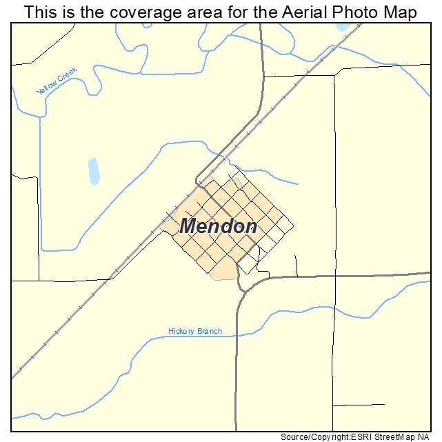 Mendon, MO location map 