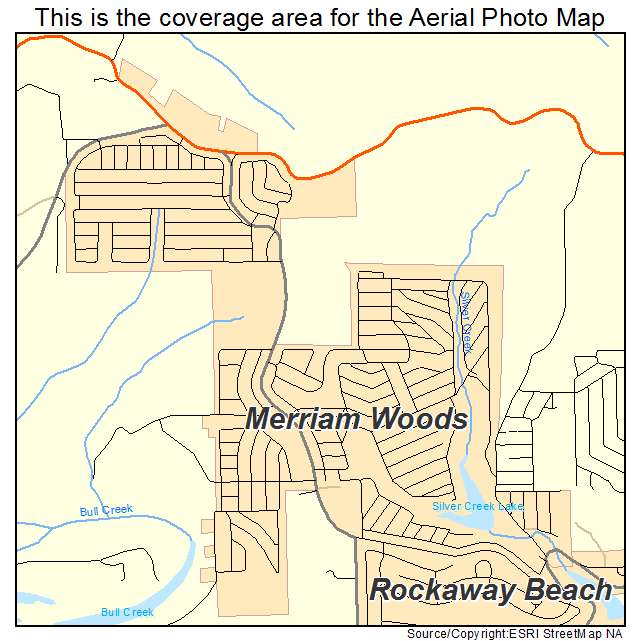 Merriam Woods, MO location map 