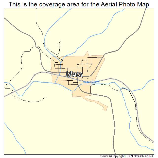 Meta, MO location map 