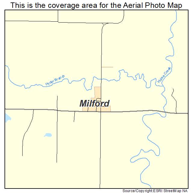 Milford, MO location map 