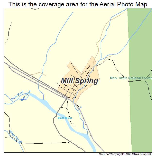 Mill Spring, MO location map 