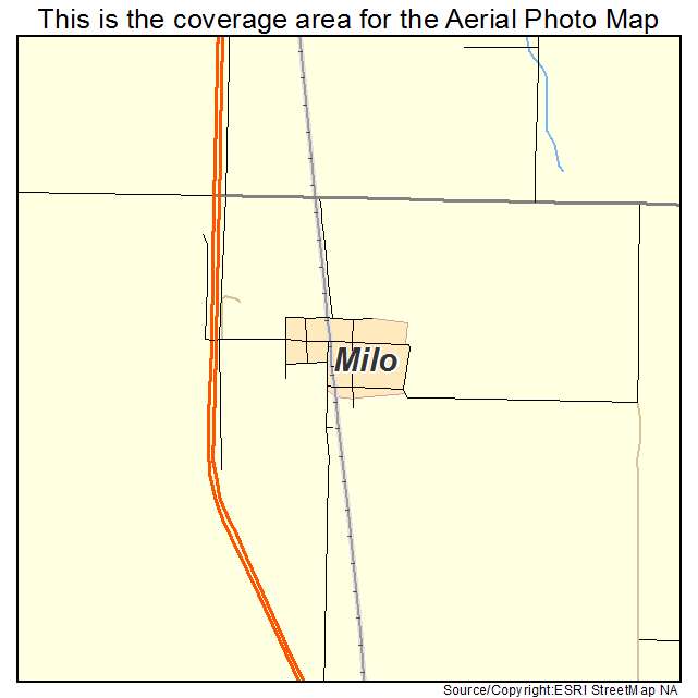 Milo, MO location map 