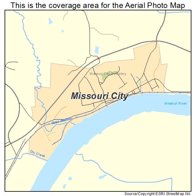 Missouri City, MO location map 