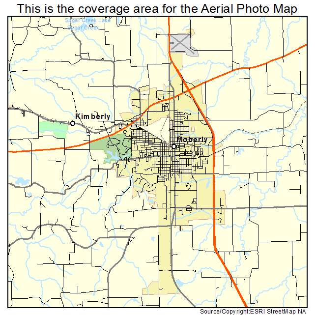 Moberly, MO location map 