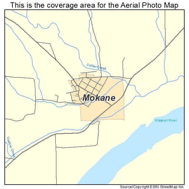 Mokane, MO location map 