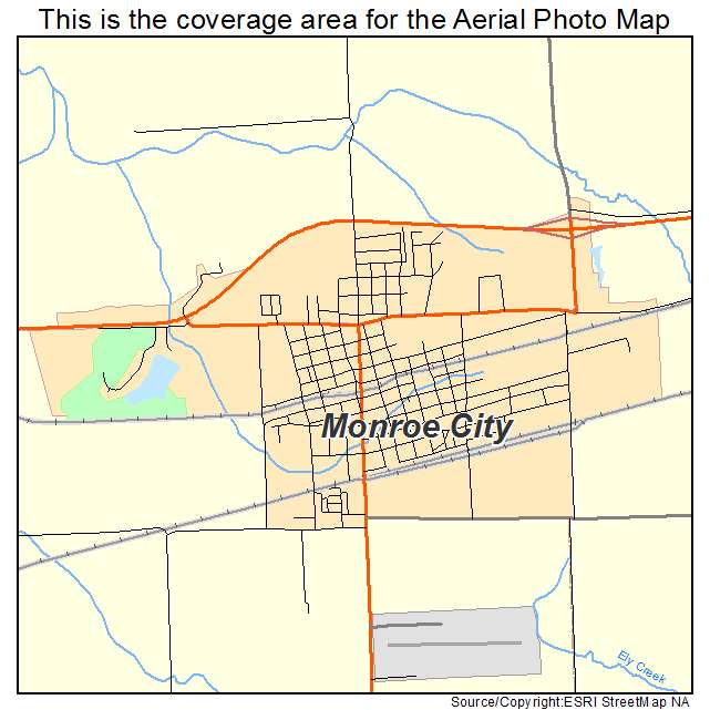 Monroe City, MO location map 