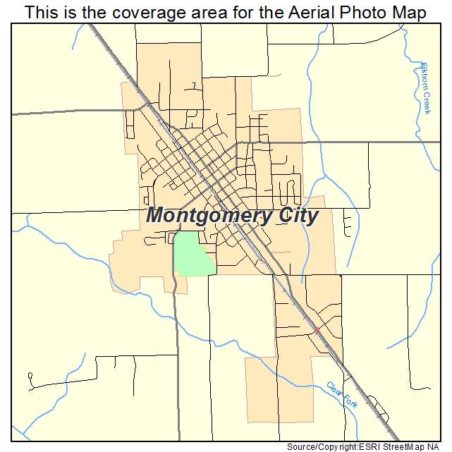 Montgomery City, MO location map 