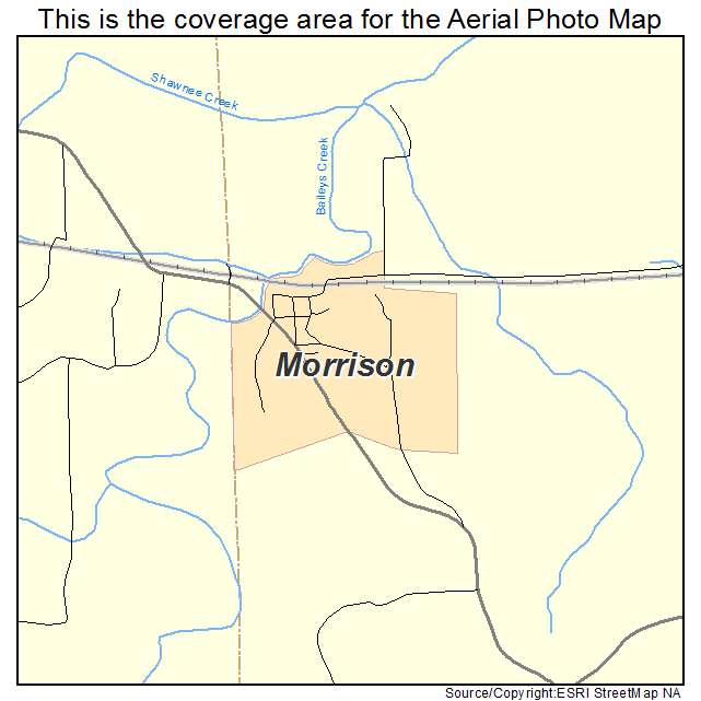 Morrison, MO location map 