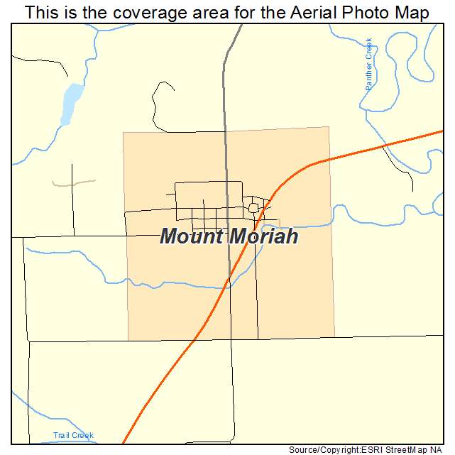 Mount Moriah, MO location map 