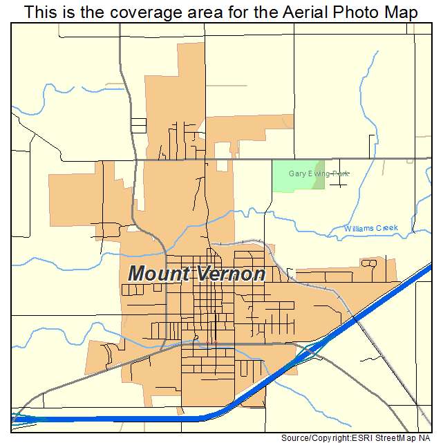 Mount Vernon, MO location map 
