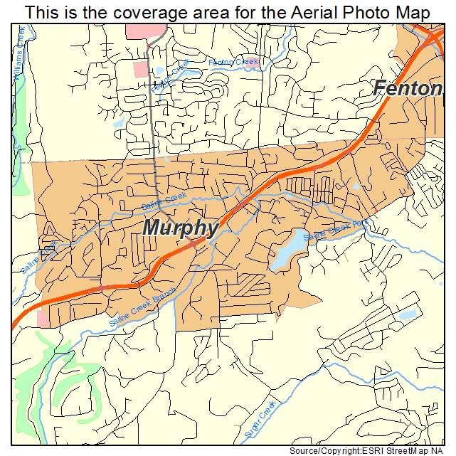 Murphy, MO location map 