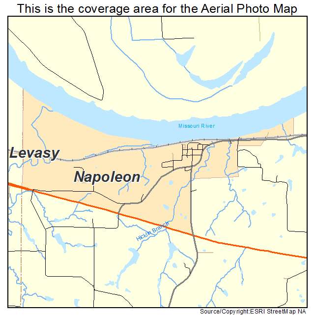 Napoleon, MO location map 