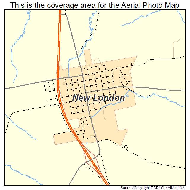 New London, MO location map 