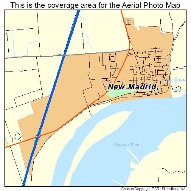 New Madrid, MO location map 