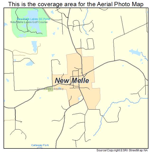 New Melle, MO location map 