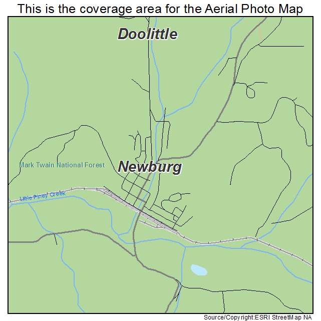 Newburg, MO location map 