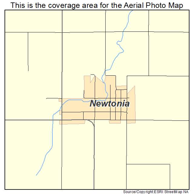 Newtonia, MO location map 