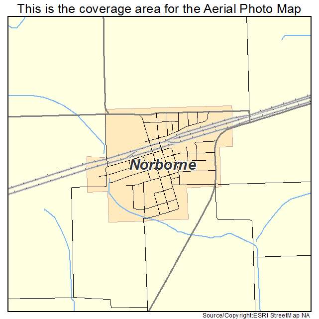 Norborne, MO location map 