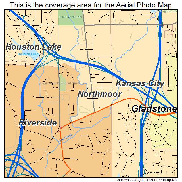 Northmoor, MO location map 