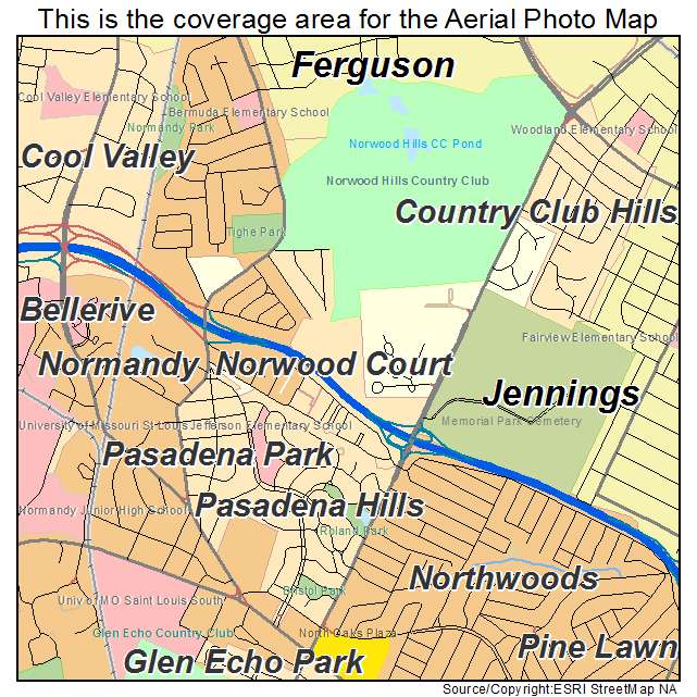 Norwood Court, MO location map 