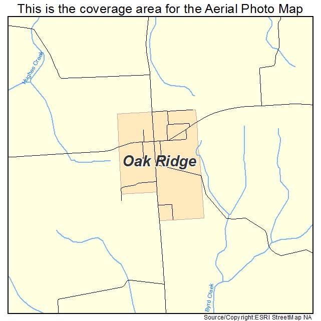 Oak Ridge, MO location map 