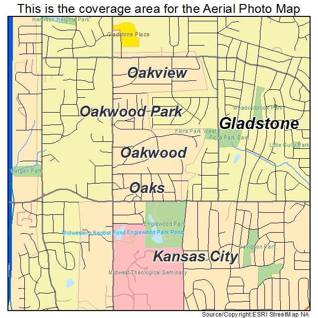 Oakwood, MO location map 