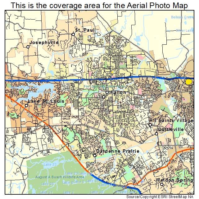 OFallon, MO location map 