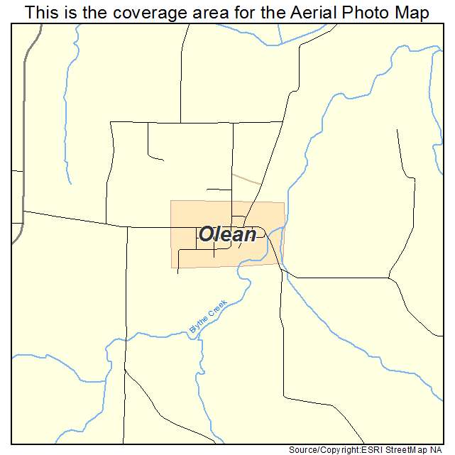 Olean, MO location map 