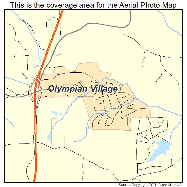 Olympian Village, MO location map 