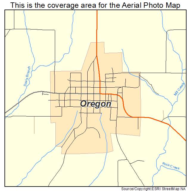 Oregon, MO location map 