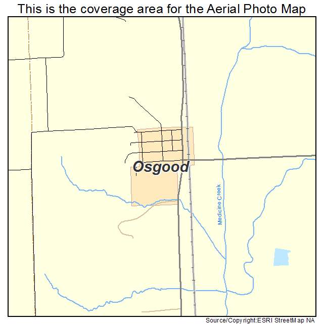 Osgood, MO location map 