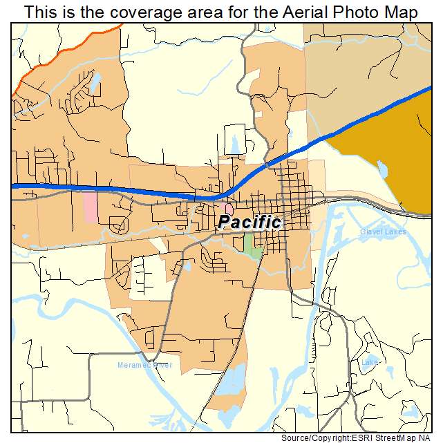 Pacific, MO location map 