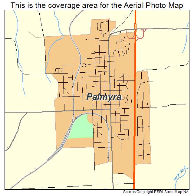 Palmyra, MO location map 
