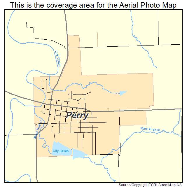 Perry, MO location map 