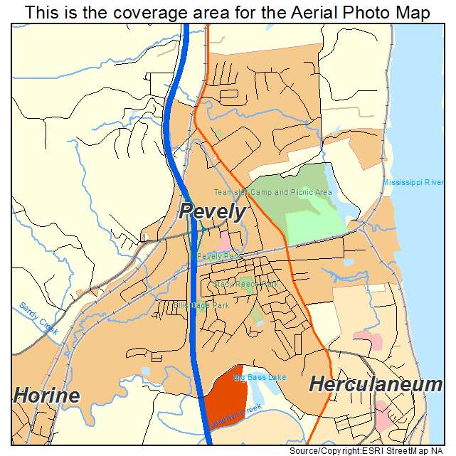 Pevely, MO location map 