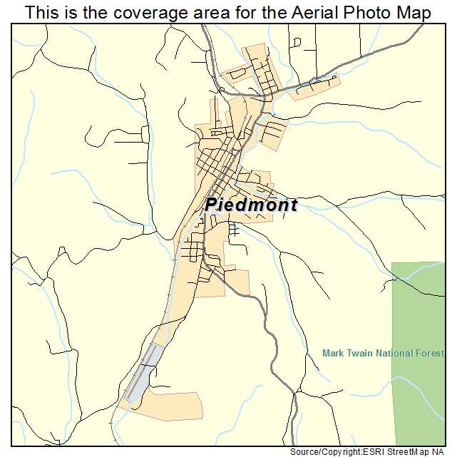 Piedmont, MO location map 