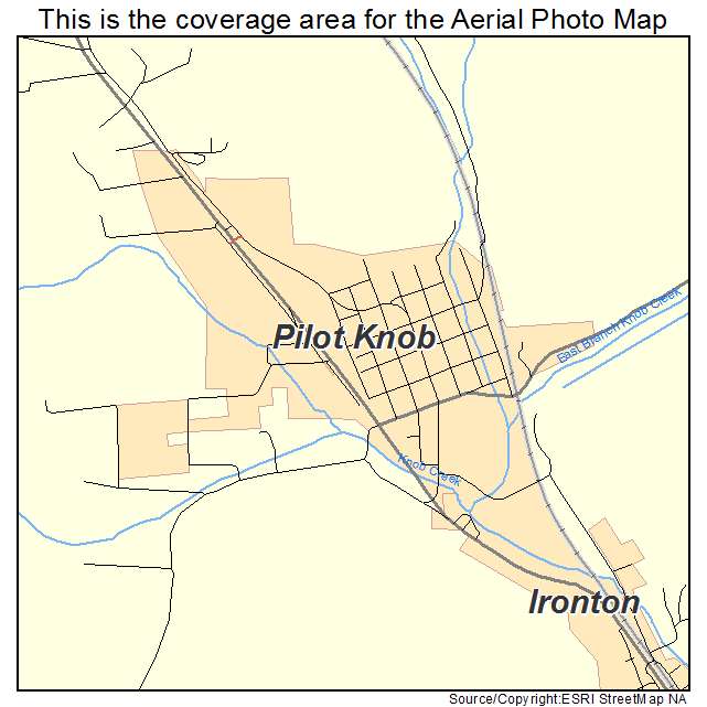 Pilot Knob, MO location map 