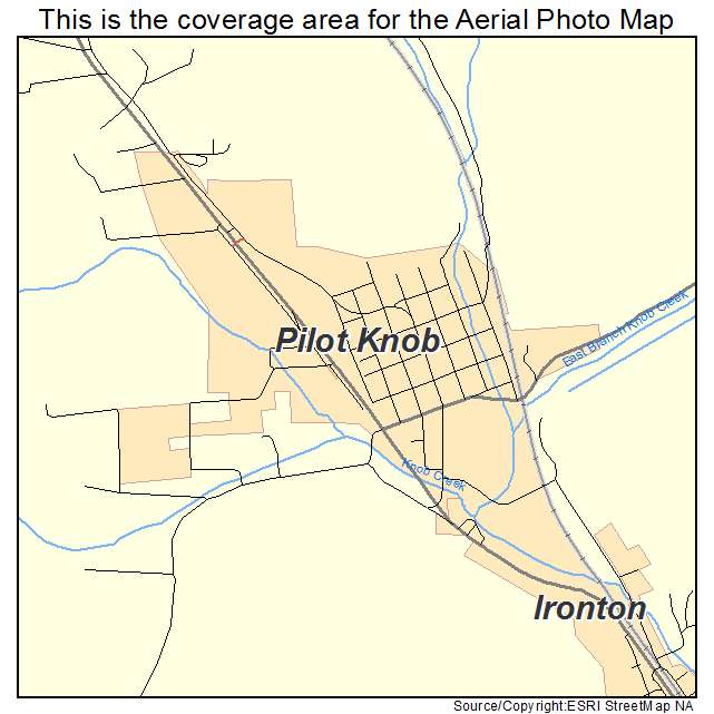 Pilot Knob, MO location map 