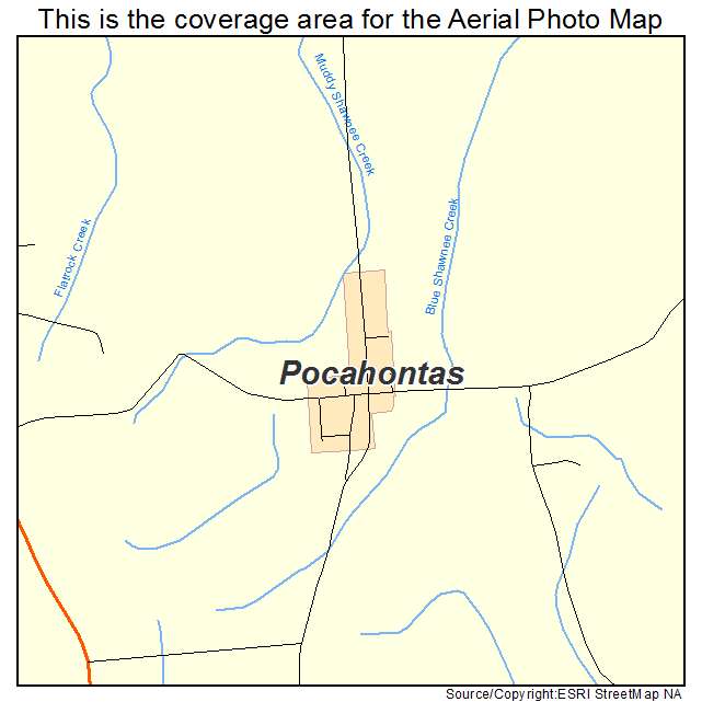 Pocahontas, MO location map 