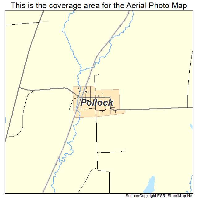 Pollock, MO location map 
