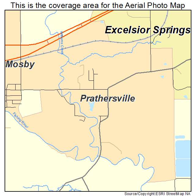 Prathersville, MO location map 