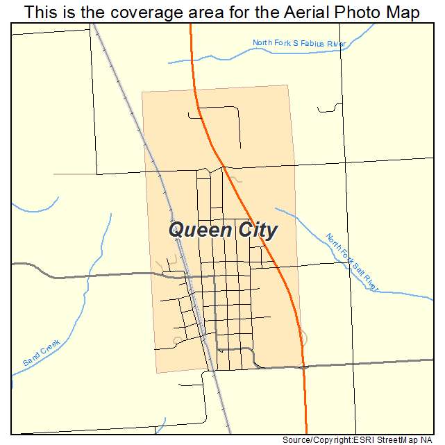 Queen City, MO location map 