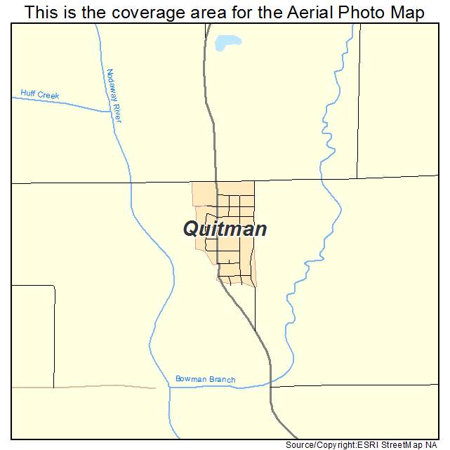Quitman, MO location map 