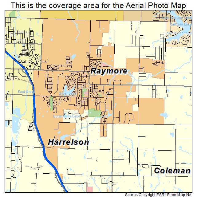 Raymore, MO location map 