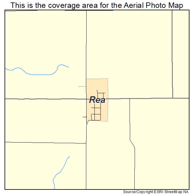 Rea, MO location map 