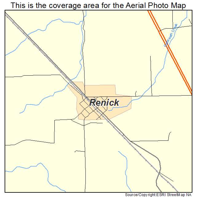 Renick, MO location map 