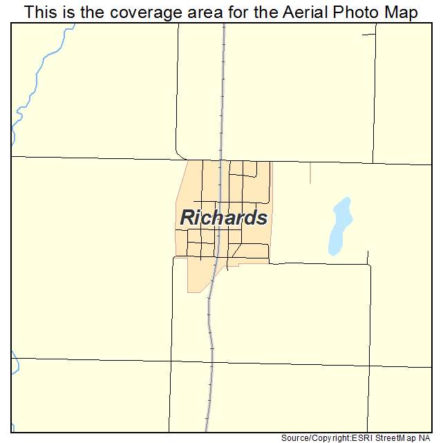 Richards, MO location map 