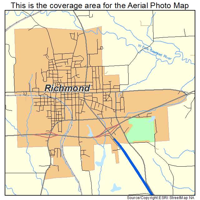 Richmond, MO location map 
